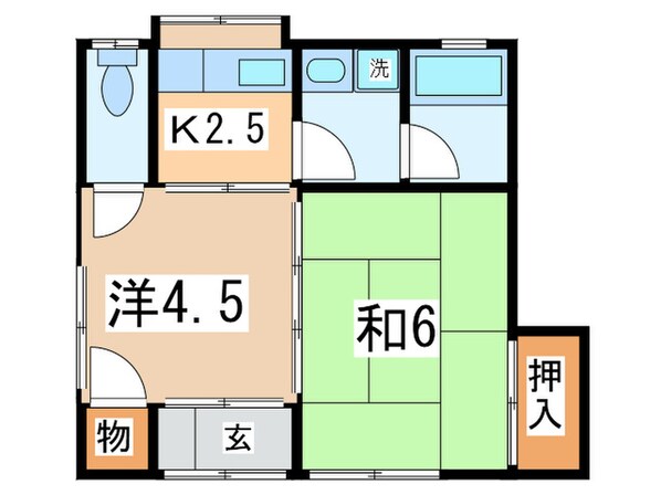 鈴木アパ－トの物件間取画像